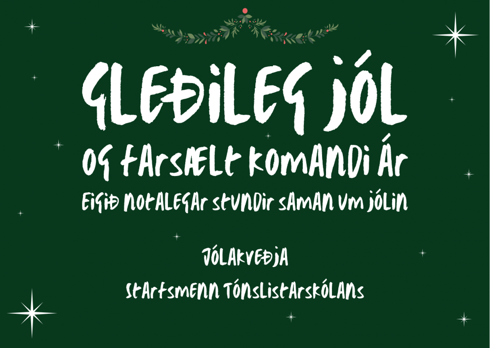 Jólafrí Tónlistarskólans