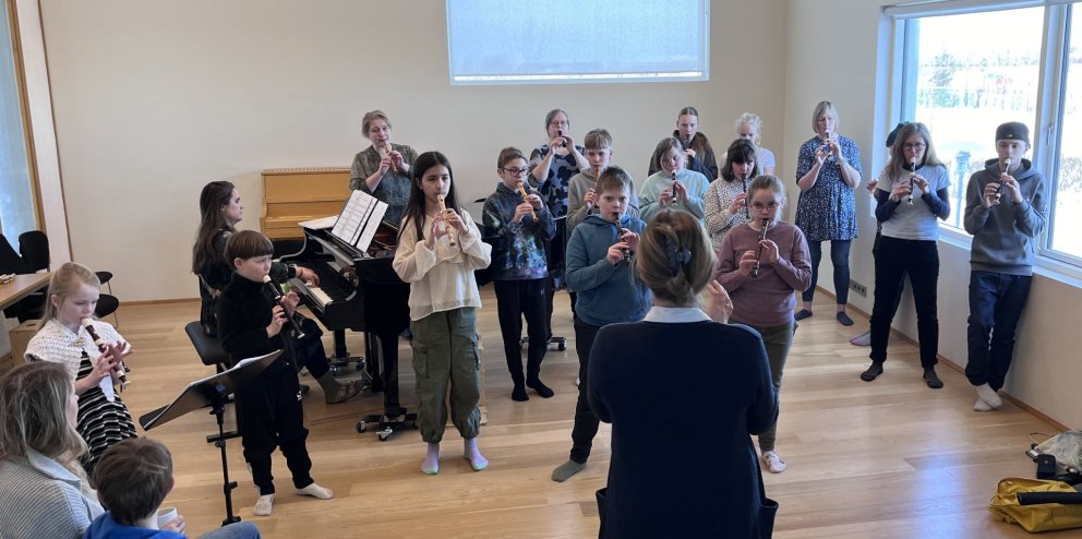 Upprifjunardagur fyrir Suzuki-blokkflautunemendur