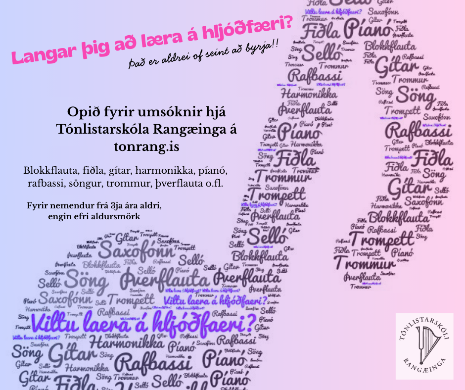 Það er opið fyrir umsóknir fyrir næsta skólavetur!