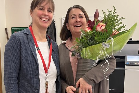 Þökkum Vigdísi fyrir ánægjulegt samstarf í tæp 19 ár.