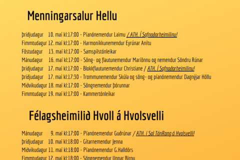 Uppskeruhátíð Tónlistarskólans 2022