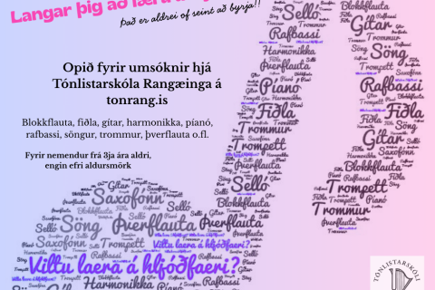 Það er opið fyrir umsóknir fyrir næsta skólavetur!